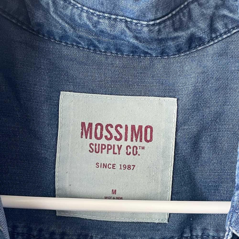 Mossimo Supply Co. Blue Button Down Shirt - Picture 2 of 7